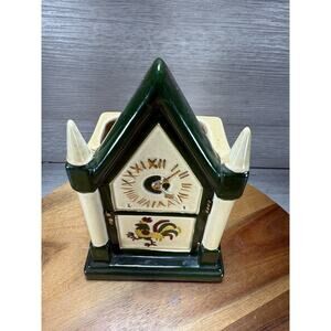Metlox Poppytrail Green HOMESTEAD PROVINCIAL Steeple Clock